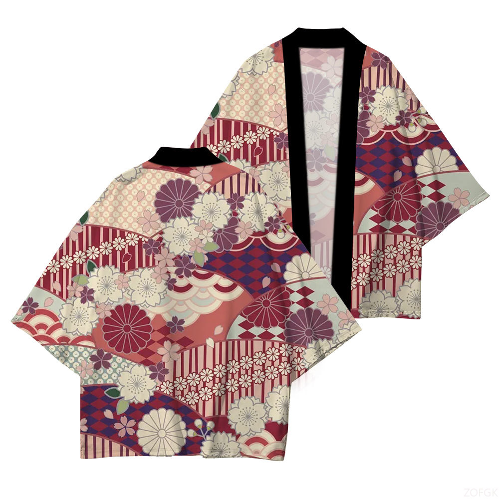 일본 전통 드레스 일본 기모노 벚꽃 프린트 캐주얼 컴포 - Embroidery Online 리뷰 및 가격