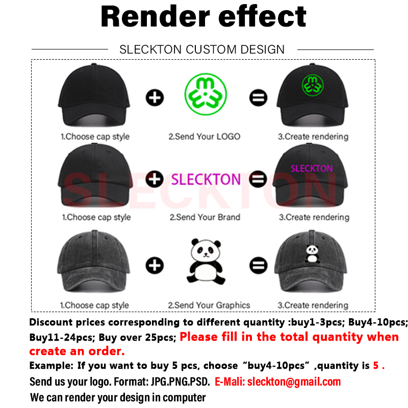 SLECKTON 사용자 정의 야구 모자 패션 편지 자수 - Embroidery Design Logo 리뷰 및 가격