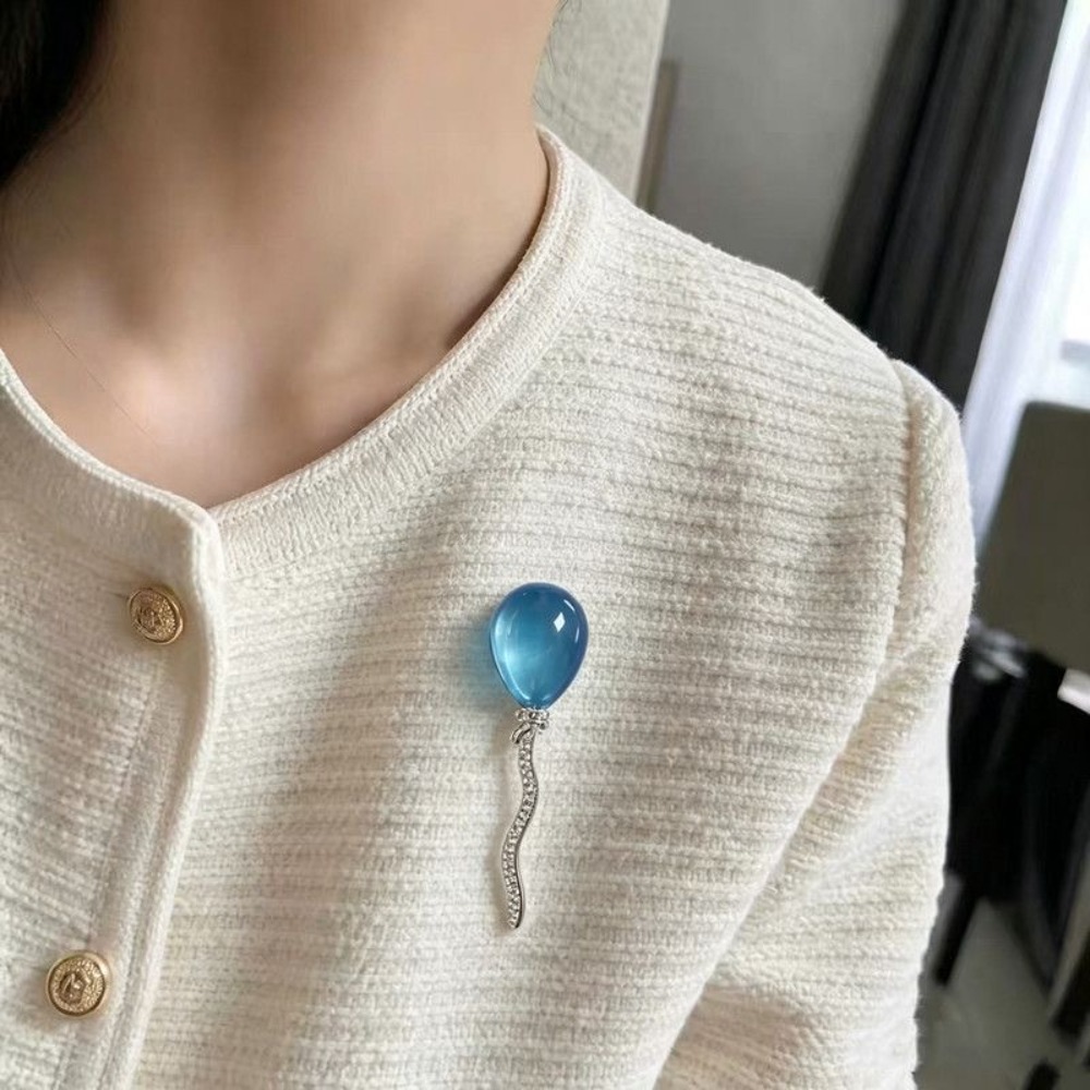 절묘한 블루 트레저 풍선 브로치 패셔너블하고 다재다능한 - Embroidery Bali 리뷰 및 가격