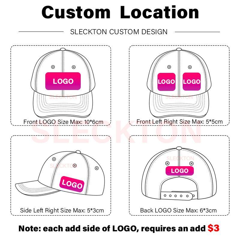 슬렉톤 커스텀 자수 로고 와이드 브림 야구 모자 큰 머 - Embroidery Design Logo 리뷰 및 가격