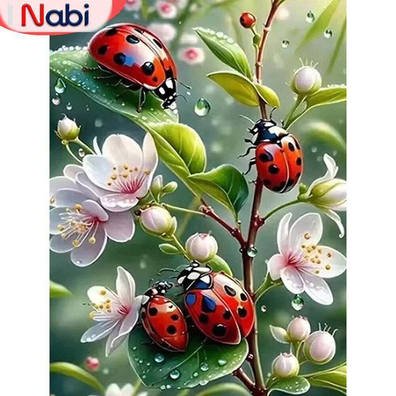 나비 5D 다이아몬드 페인팅 무당벌레 모자이크 그림 아 - Embroidery Lady Bug 리뷰 및 가격