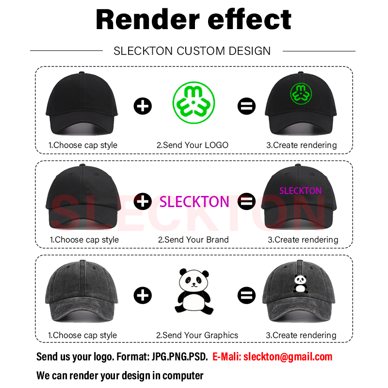 SLECKTON 남녀공용 맞춤형 모자, 로고 자수 야구 - Embroidery Design Logo 리뷰 및 가격