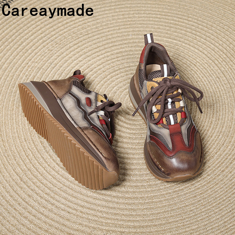 Careaymade-Cow 정품 가죽 여성 발목 부츠  - Embroidery Garments 리뷰 및 가격