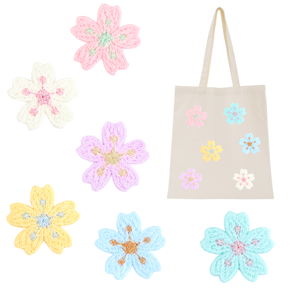 20 개/몫 다채로운 2.4cm 자수 꽃 아플리케 의류 - Embroidery Garments 리뷰 및 가격
