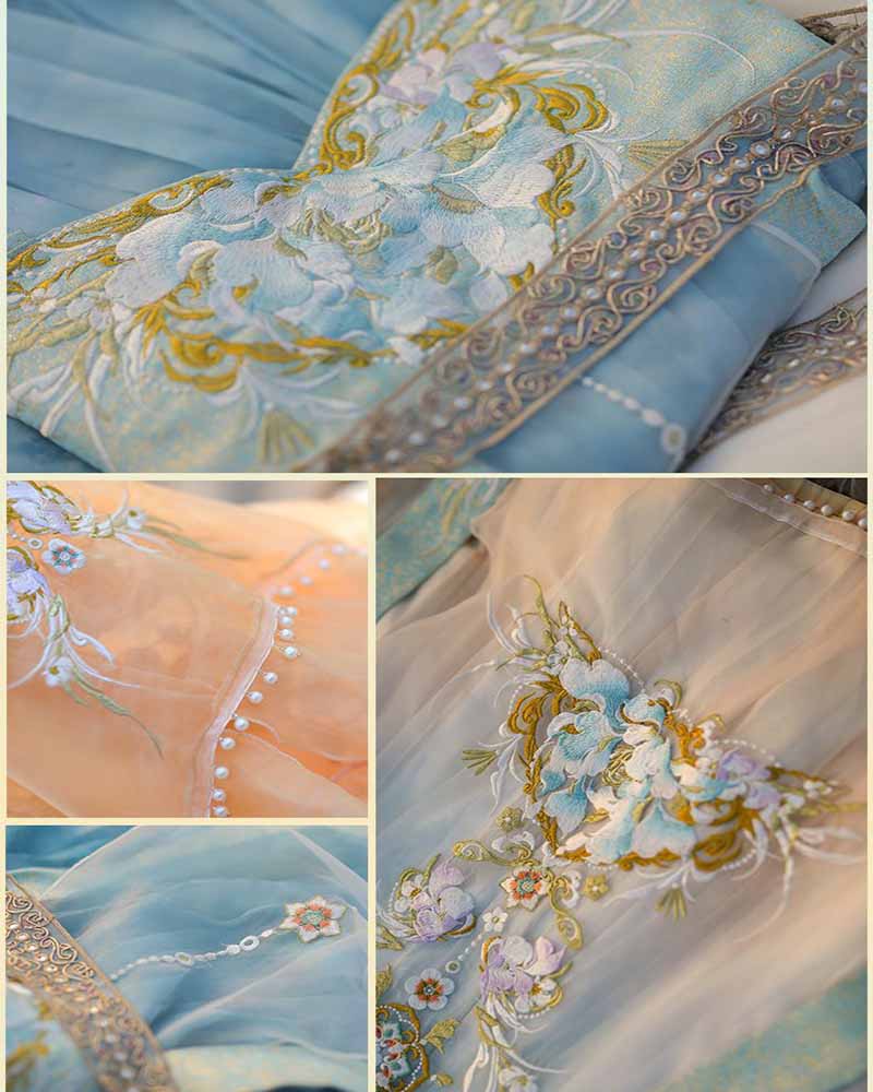 중국어 Hanfu 드레스 여성 전통 자수 Hanfu 카 - Embroidery Yellow Dress 리뷰 및 가격