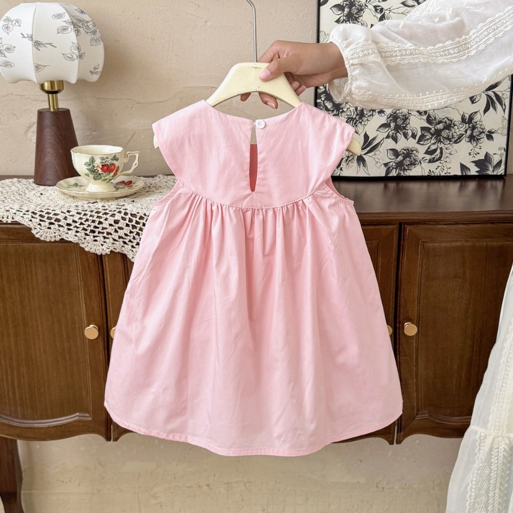 2-7세 한국어 버전 여름 신상 여아 캐주얼 원피스 핑 - Embroidery Yellow Dress 리뷰 및 가격